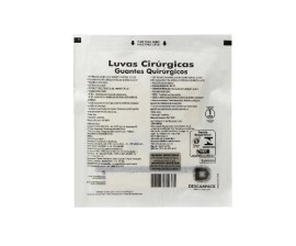 Luva Cirúrgica De Látex Estéril Com Pó - Nº 7,5 - Par - Descarpack